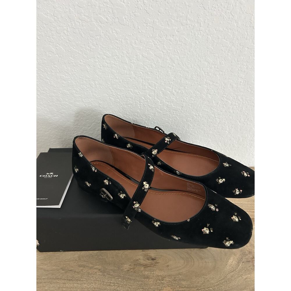 Coach Mary Jane Shoes With Prairie Print Size 9.5 - Pre Owned